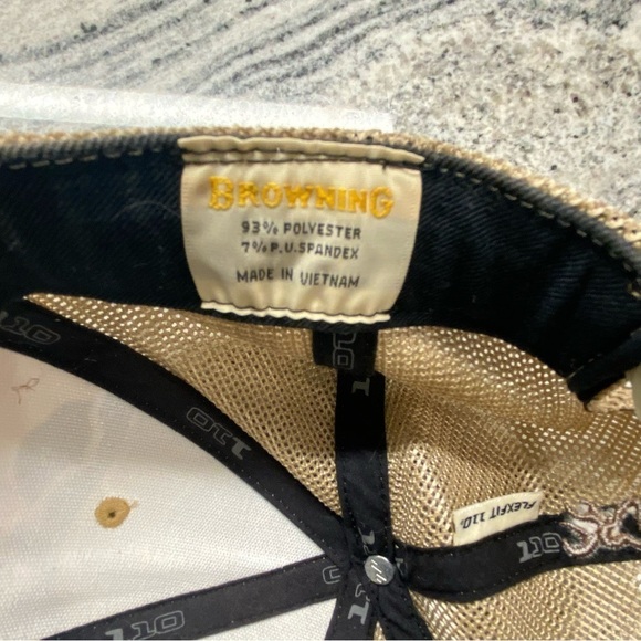 Browning Flexfit 110 Camouflage baseball mesh snapback hat cap - Picture 7 of 8